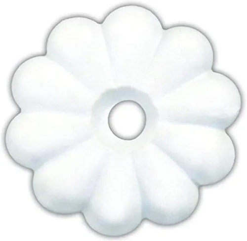 Vista 2 de JR Products 20465 Roseta de plástico, paquete de 14 unidades, transparente