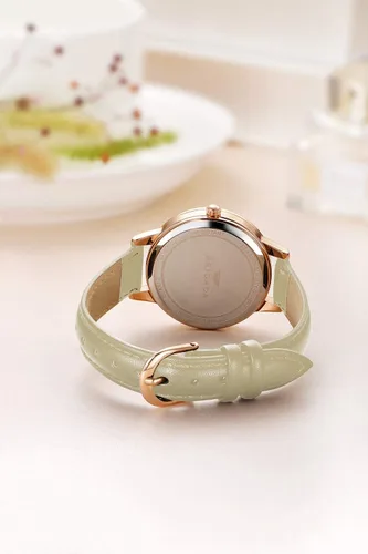 Vista 4 de BRIGADA - Reloj de mujer elegante reloj para mujer correa de cuero reloj de chicas para mujer impermeable