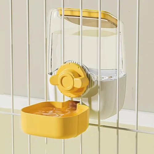 Vista 10 de Comederos automáticos colgantes para perros y gatos, comedero automático para conejos sin goteo, juego de cuencos de alimentación de jaula