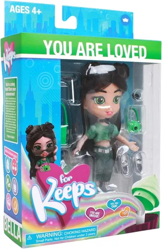 Vista 4 de Loyal Subjects - for Keeps Bella Girl with Cupcake Keepsake 5 figura de acción (red)