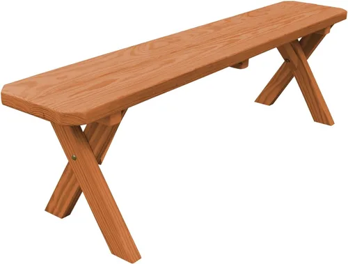 Vista 23 de Furniture Barn USA Pine - Banco cruzado de 2 pies, color negro