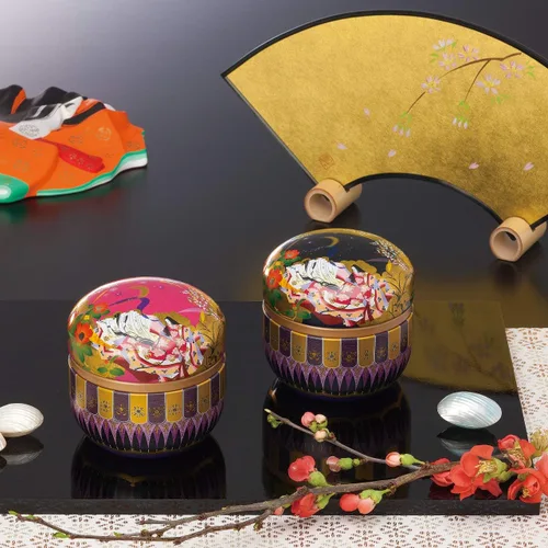Vista 2 de Tokyo Matcha Selection Suzuko Junihitoe - Carrito de té de acero en 2 colores para hoja de té (rosa)