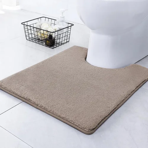 Vista 43 de SWEMSTAR Alfombra de baño de espuma viscoelástica con alfombra de inodoro, tapete de baño absorbente de agua para suelo de baño, antideslizante