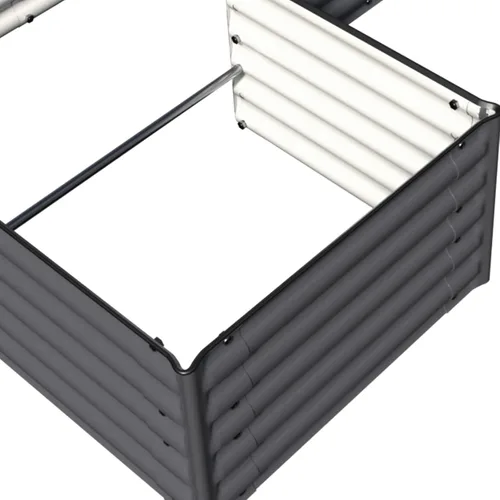 Vista 2 de Olle Paquete de 4 varillas de soporte de aluminio anticorrosión para cama de jardín elevada de 24 pulgadas de ancho, 24 pulgadas de largo