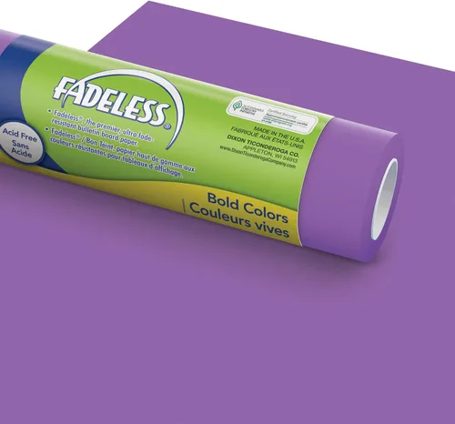 Vista 12 de Fadeless Papel para Tablón de Anuncios, Papel Resistente a la Decoloración para Decoración de Aula, 48" x 50', Azure, 1 Rollo