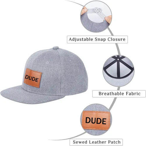 Vista 4 de Sombrero a juego de padre e hijo, para papá, Little Dude - Conjunto ajustable para bebé, regalo para papá e hijo