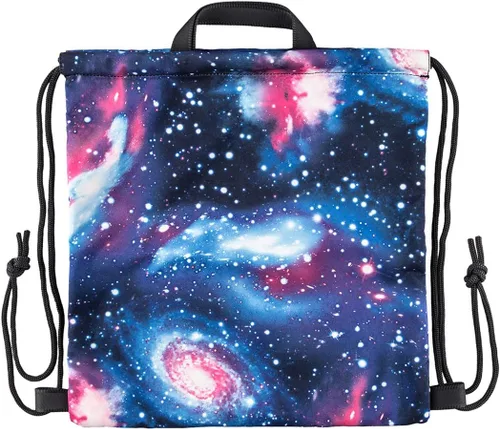 Vista 3 de VanFn Bolsas con cordón, gimnasio de diseño creativo, mochila unisex, mochila casual, bolsa de equipo deportivo bolsas de viaje, Galaxia, Mochilas