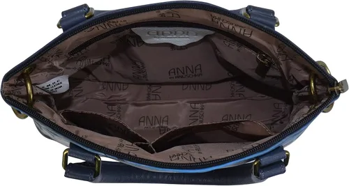 Vista 3 de Anna by Anuschka Bolso pequeño de cuero genuino pintado a mano para mujer