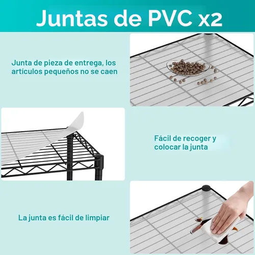 Vista 4 de SINGAYE 2 estantes pequeños para cocina, estante de alambre, estante de metal, organizadores ajustables, estantes de almacenamiento para despensa