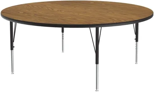 Vista 43 de Correll - Mesa rectangular de actividades para el aula de 24 x 36 pulgadas, altura ajustable (19-29 pulgadas), parte superior de nogal colonial