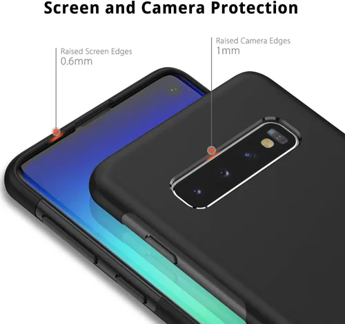 Vista 6 de UNBREAKcable Funda Samsung Galaxy S10 (6.1 pulgadas) - Funda protectora de silicona TPU esmerilada ultrafina para Galaxy S10