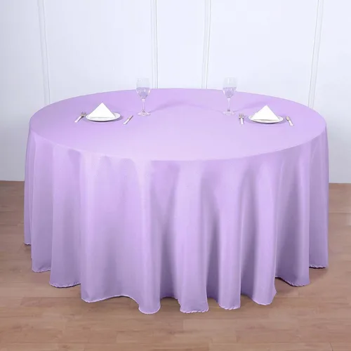 Vista 43 de Efavormart - Mantel redondo de poliéster de 108 pulgadas, 108 pulgadas, para bodas, fiestas, banquetes, restaurantes, color verde manzana