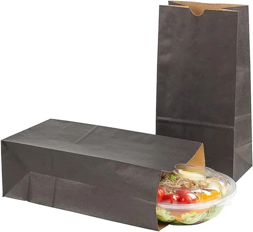 Vista 16 de Restaurantware Bag Tek - Bolsas de papel de 2 libras, 100 bolsas de almuerzo desechables, pequeñas para almuerzos, sándwiches y aperitivos, bolsas