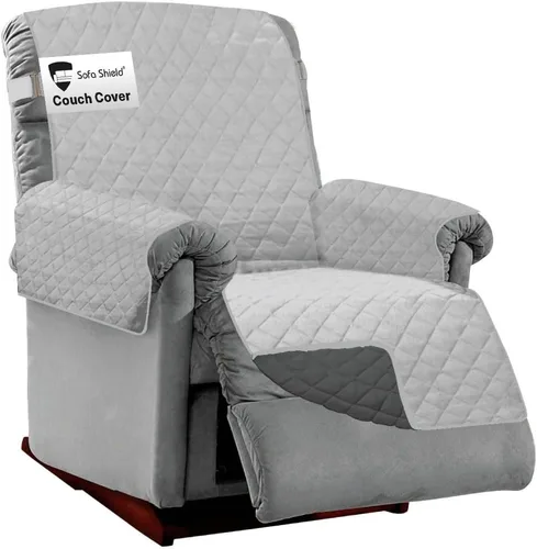Vista 116 de Sofa Shield - Funda para sofá Loveseat con correa patentada, protector de cojín, funda reversible diseñada en EE. UU. resistente a manchas