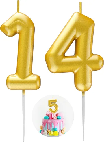 Vista 91 de Vela Azul Número 15 de Cumpleaños Velas 3D de Número para Pastel de Cumpleaños Decoración de Fiesta de Cumpleaños Suministros para Boda