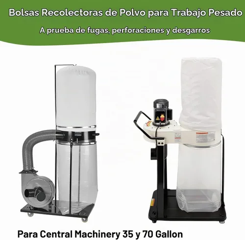 Vista 3 de Bolsas de repuesto para colector de polvo, paquete de 6 unidades, 19.5