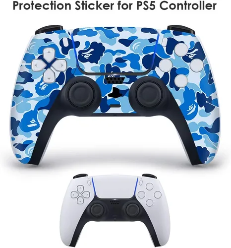 Vista 3 de Camoufla Skin er para controlador PS5, impermeable Scratcroof protector Cal compatible con 5 Gamepad, protector extraíble