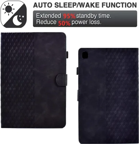 Vista 7 de Funda para Samsung Galaxy Tab S6 Lite 2024/2022/2020 de 10.4 pulgadas SM-P620/P625/P610/P613/P615/P619 de piel sintética, funda magnética con Negro