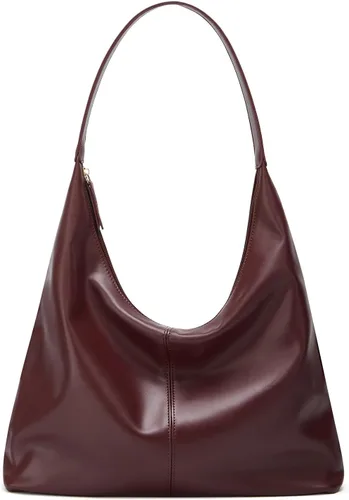 Vista 14 de Bolso de hombro de ante moderno para mujer, bolsa de mano, bandolera, bolso con asa superior, bolso para viajes, universidad, trabajo
