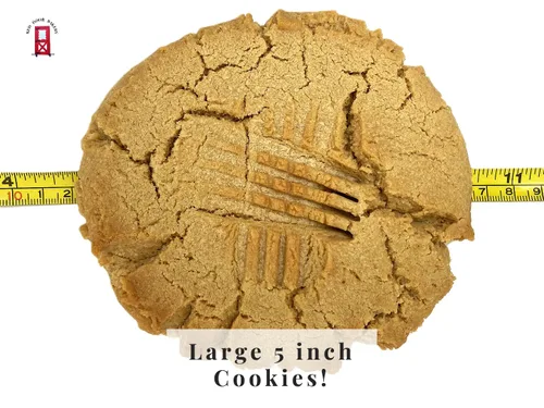 Vista 7 de Positivamente galleta de mantequilla de maní! 3 galletas caseras grandes de 5 pulgadas
