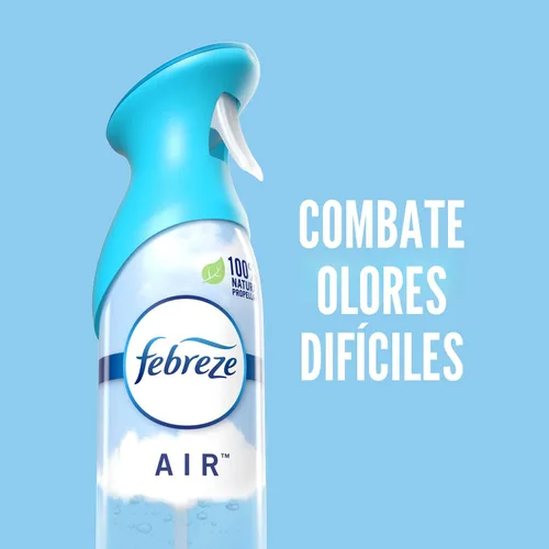 Vista 6 de Spray ambientador Febreze, aroma limpio y resistente, eliminador de olores para olores fuertes, 8.8 onzas (paquete de 3)