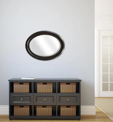 Vista 4 de MCS ovalados de plata, Beaded Espejo de pared, 21-Inch by 31-inch