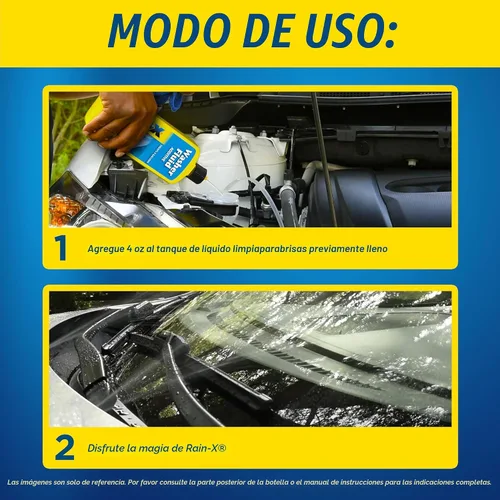 Vista 6 de Aditivo limpiavidrio Rain-X RX11806D - 16.9 fl. oz, 500 ml