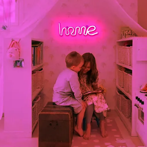 Vista 42 de Letrero de neón de amor para dormitorio, USB o batería, luz de neón para pared, luz de neón LED como letreros de pared de neón para niñas, letrero