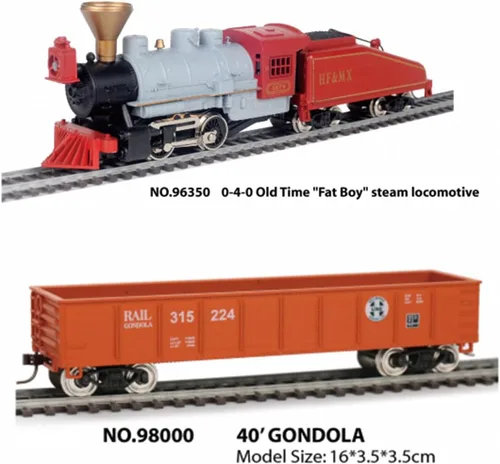 Vista 3 de Modelo de tren a escala HO 1/87, modelo de tren de tiempo antiguo 0-4-0, locomotora eléctrica de metal, tren ferroviario con pista de carro, adorno