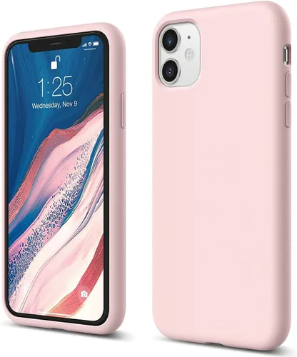 Vista 13 de elago Premium - Carcasa de silicona líquida para iPhone 11, color negro Full Body Protective Cover, Shockproof, Slim Phone Case, Anti-Scratch Soft