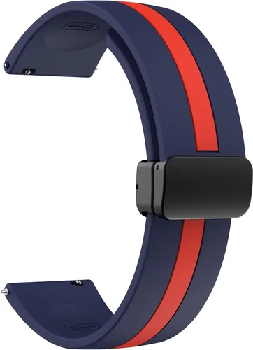 Vista 10 de CARBINOX Correa duradera de 0.866 in compatible con relojes inteligentes ajustables, ajuste seguro