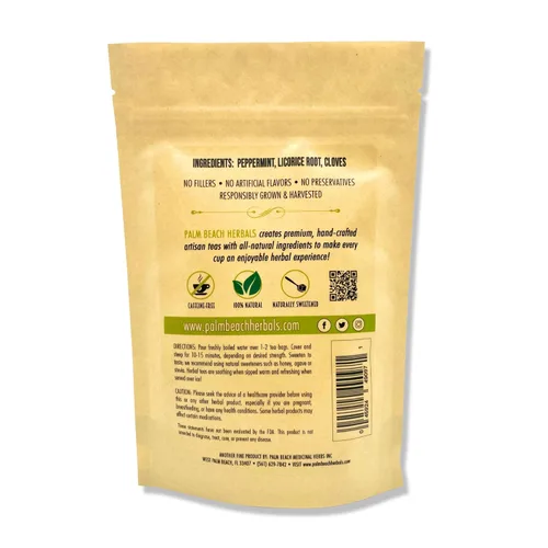 Vista 2 de Palm Beach Herbals - Té de hierbas y menta de regaliz - Serie de té de mezclas de hierbas (30 bolsas de té)