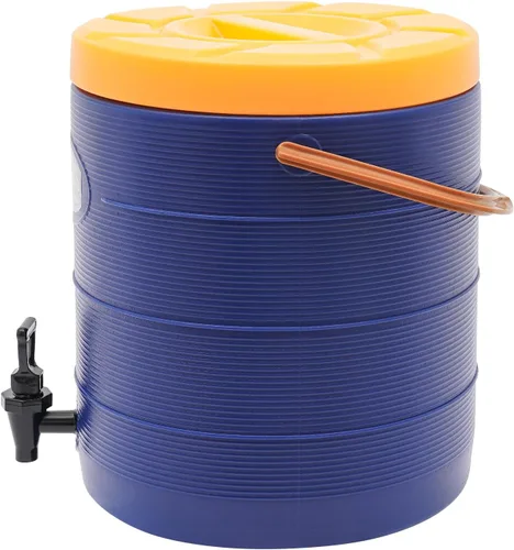 Vista 4 de Dispensador de bebidas aislado de acero inoxidable, dispensador térmico de bebidas frías y calientes de 25 L/6.6 galones con espita para té, café