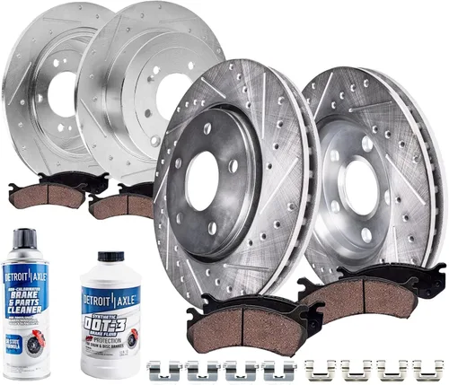 Vista 18 de Detroit Axle - Kit de freno delantero para Ford F-150 2010-2011, Ford Expedition Lincoln Navigator 2010-2021, repuesto de pastillas de freno