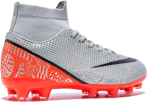 Vista 4 de Favdeol Tacos de fútbol para niños y niñas, zapatos de fútbol para entrenamiento de alta calidad, zapatos de fútbol para exteriores e interiores