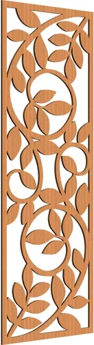 Vista 84 de 9 3/8"W x 24 3/8"H x 1/4"T Utica Decorativo Fretwork Madera Paneles de Pared, Abedul