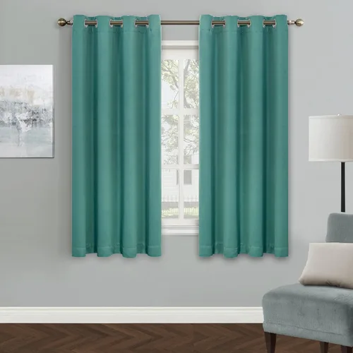 Vista 156 de MYSKY HOME Cortinas Aqua para Armario para Entrada Cortina Opaca para Puerta para Sala de Estar Cortina Oscurecedora de Habitación con Ojales