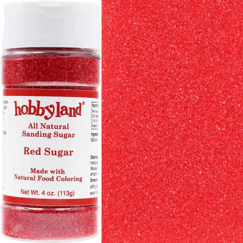 Vista 13 de Hobbyland Azúcar de lijado de color natural (blanco) hecho con colorante natural para alimentos, color hecho a mano, cristales de azúcar