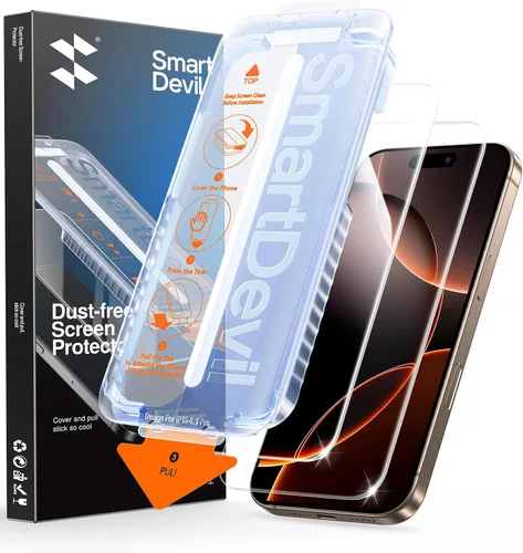 Vista 18 de SMARTDEVIL Paquete de 2 protectores de pantalla de privacidad para iPhone Air, vidrio templado 9H antiespía de 28°, resistente a impactos
