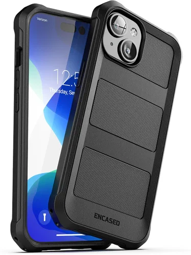 Vista 5 de ENCASED Funda compatible con iPhone 15, protección de grado militar con cobertura de cuerpo completo resistente de 360 grados (iPhone 15)