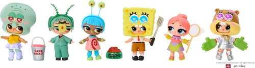 Vista 5 de LOL Surprise ama Bob Esponja Tots - Juego sobre la marcha, 7 Sorpresas totales - Colecciona los 6!
