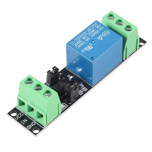 Vista 4 de 6 unids 1 canal DC 3 V relé de alto nivel controlador módulo optoacoplador relé módulo aislado unidad control tablero