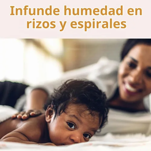 Vista 3 de Suave Baby Curl Champú para cabello rizado y rizado, con aceite de coco 100% natural, manzanilla y manteca de karité, sin parabenos, fragancia
