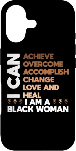 Vista 32 de iPhone 11 Pro Max poderoso negro mujer afirmación afroamericana orgullo caso