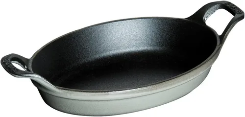 Vista 5 de Staub Plato para asar ovalado de 8 1/4 pulgadas, negro mate