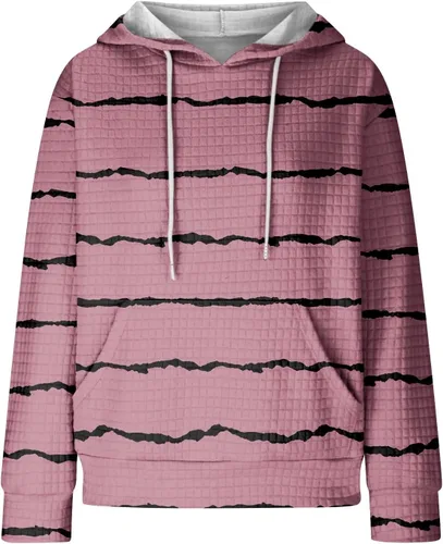 Vista 3 de JJHAEVDY Lindas camisetas para mujer, sudaderas con cordón de ajuste, camisas de manga larga, sudaderas ligeras con bolsillo