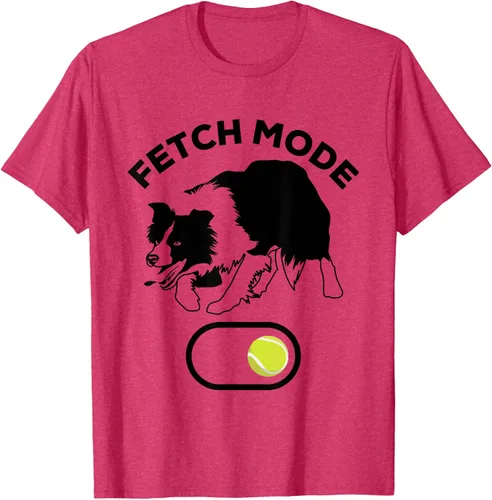 Vista 26 de Border Collie Stuff - Camiseta de pelota de tenis para hombre, Border Collie Fetch, Blanco Gris Oscuro