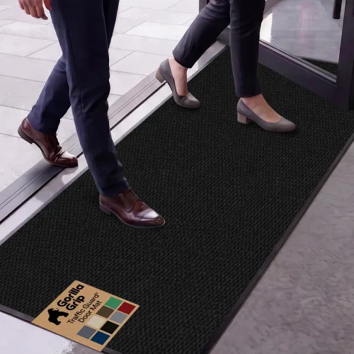 Vista 87 de GORILLA GRIP Traffic Guard - Tapete resistente para interiores y exteriores Negro