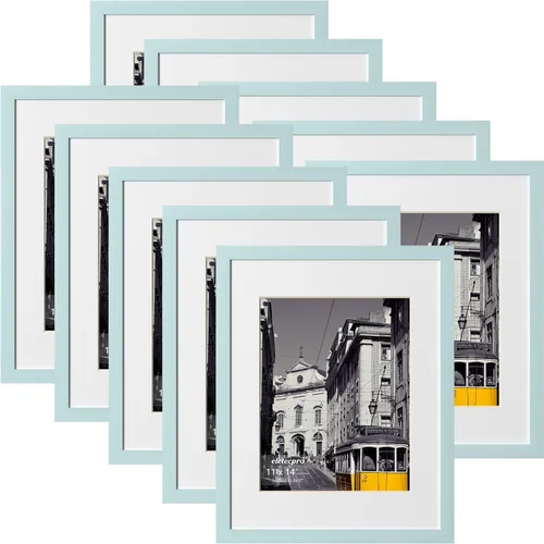 Vista 85 de eletecpro Juego de 5 marcos de fotos de 8 x 10 pulgadas, collage de fotos, decoración de pared, fotos de 5 x 7 con paspartú o de 8 x 10 pulgadas sin