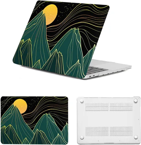 Vista 27 de Funda protectora para MacBook Air de 11 pulgadas 2015 2014 2013 2012 2011 2010 A1465 A1370, diseño de patrón de plástico, funda para laptop